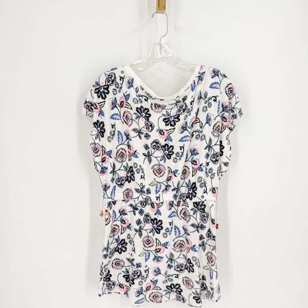 Juicy Couture Short Sleeve Floral Tee - Pink, Blue, White - Picture 2 of 5